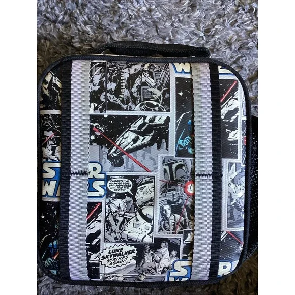 STARWARS POTTERY BARN KIDS MACKENZIE COMIC DARTH VADER CLASSIC LUNCH BOX - Picture 7 of 8